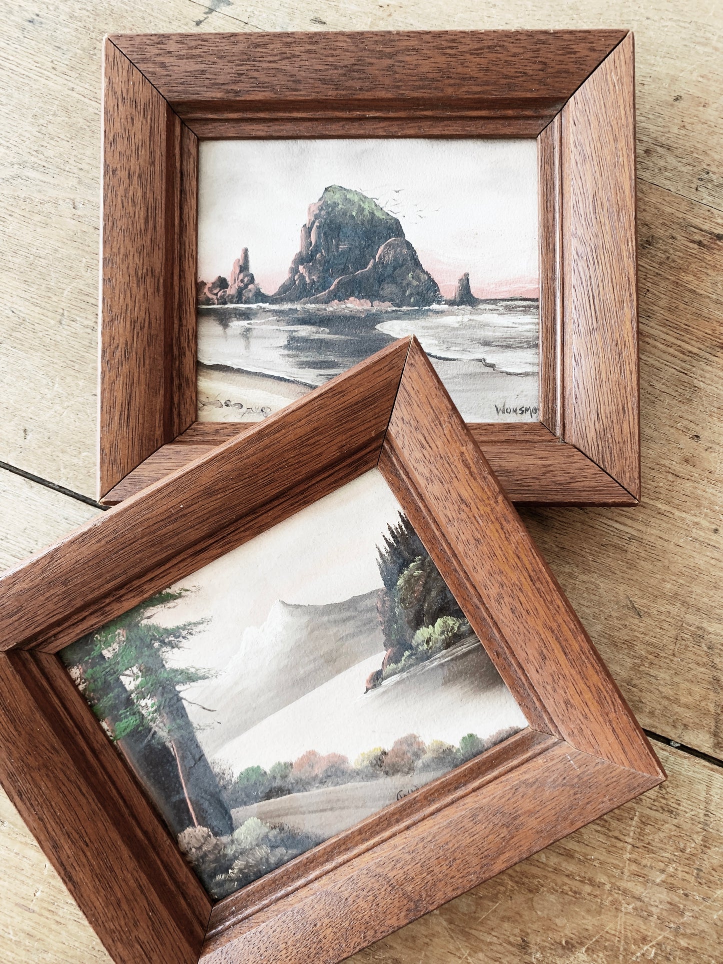 Vintage Framed Oregon Landscape Painting