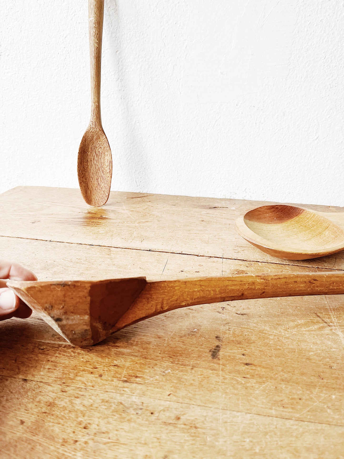 Oversized Primitive Wood Spoon Collection