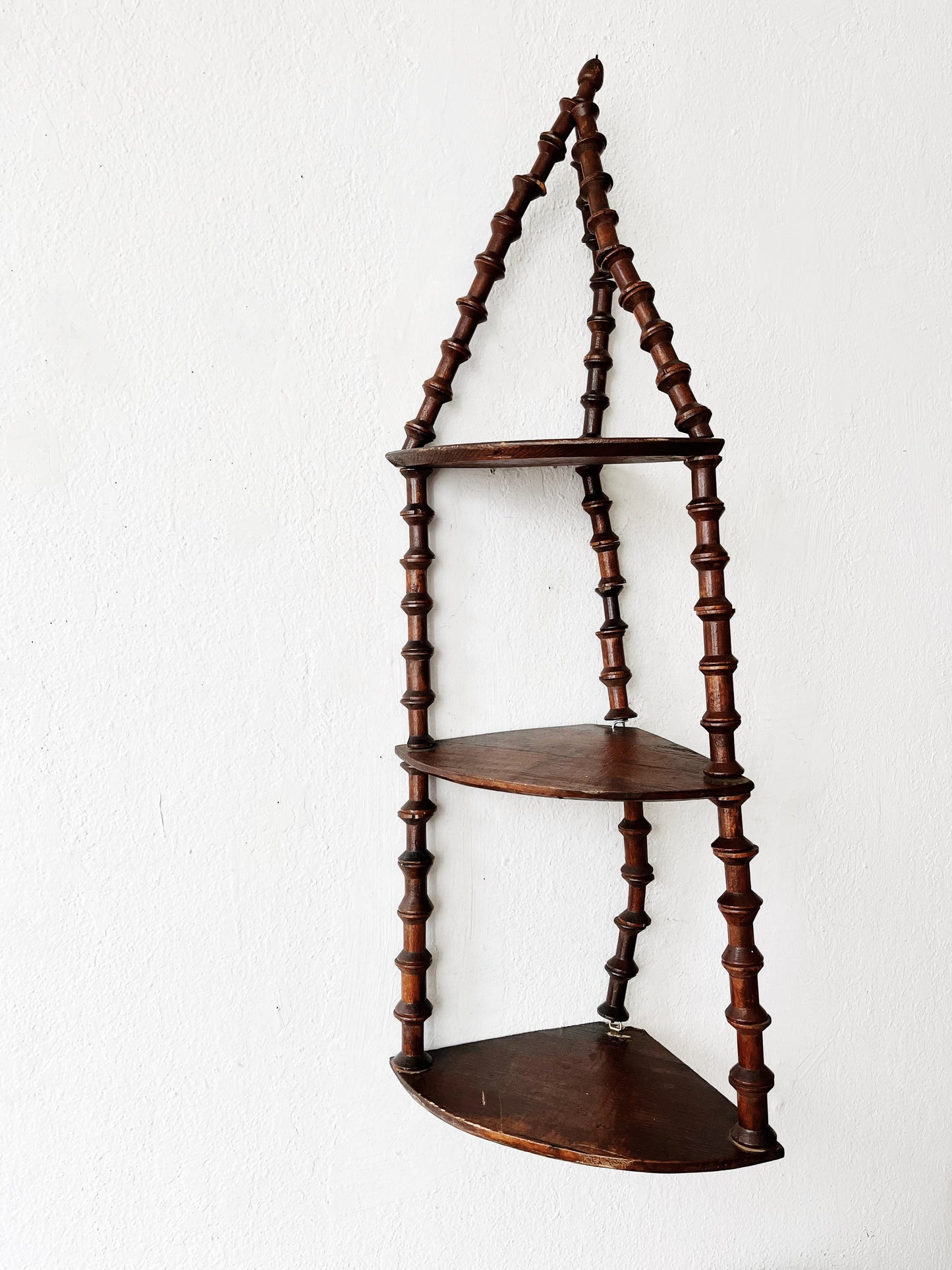 Antique Folk Art Spool Shelf