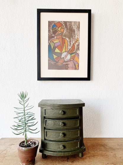 Vintage Wood Jewelry Chest