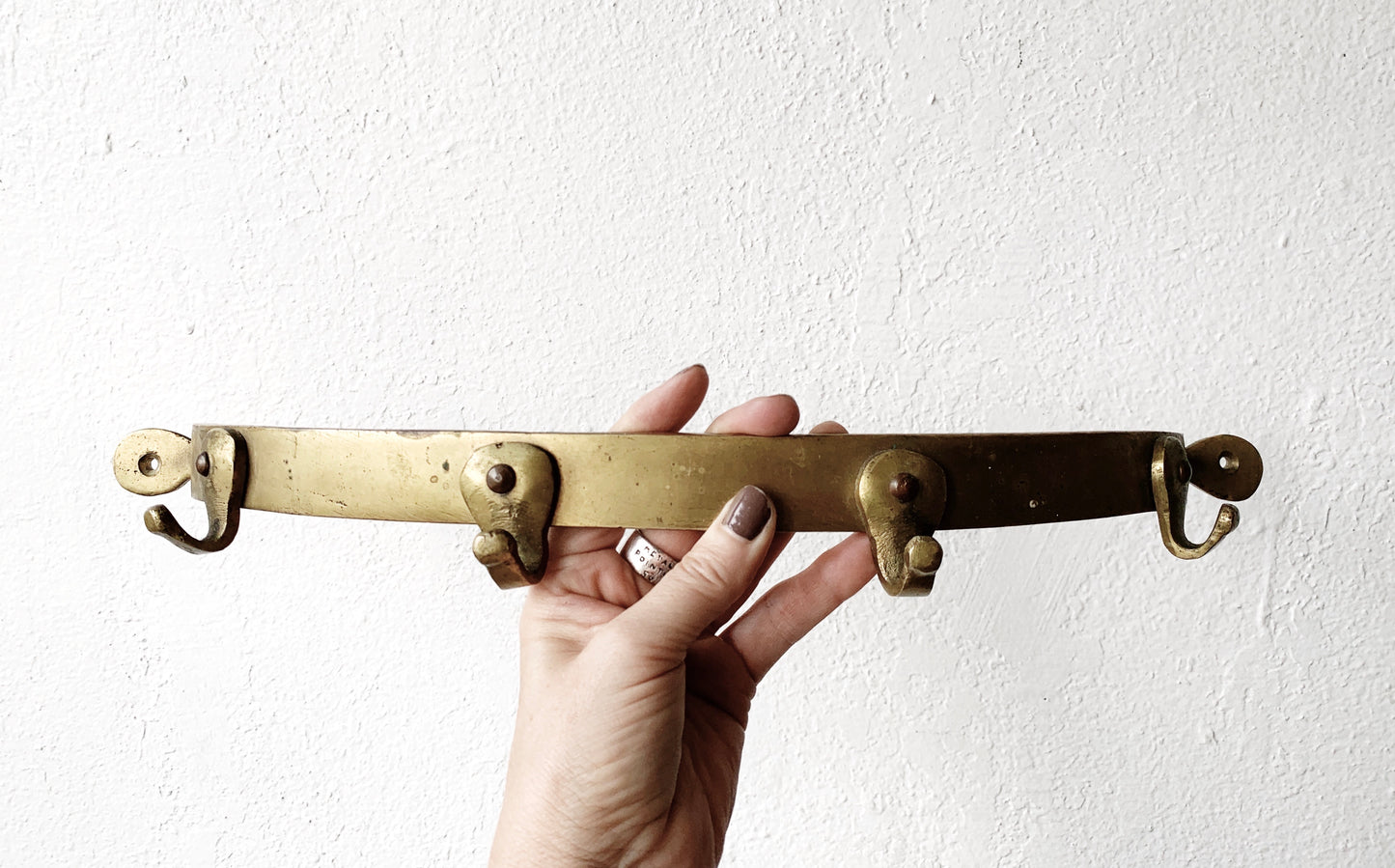 Aged Brass Pot Rack