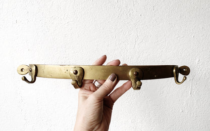 Aged Brass Pot Rack