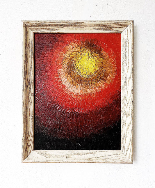 Mid Century Abstract Oil Painting