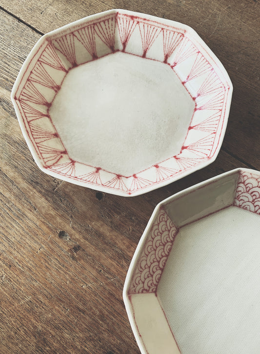 Vintage Japanese Dish Pair