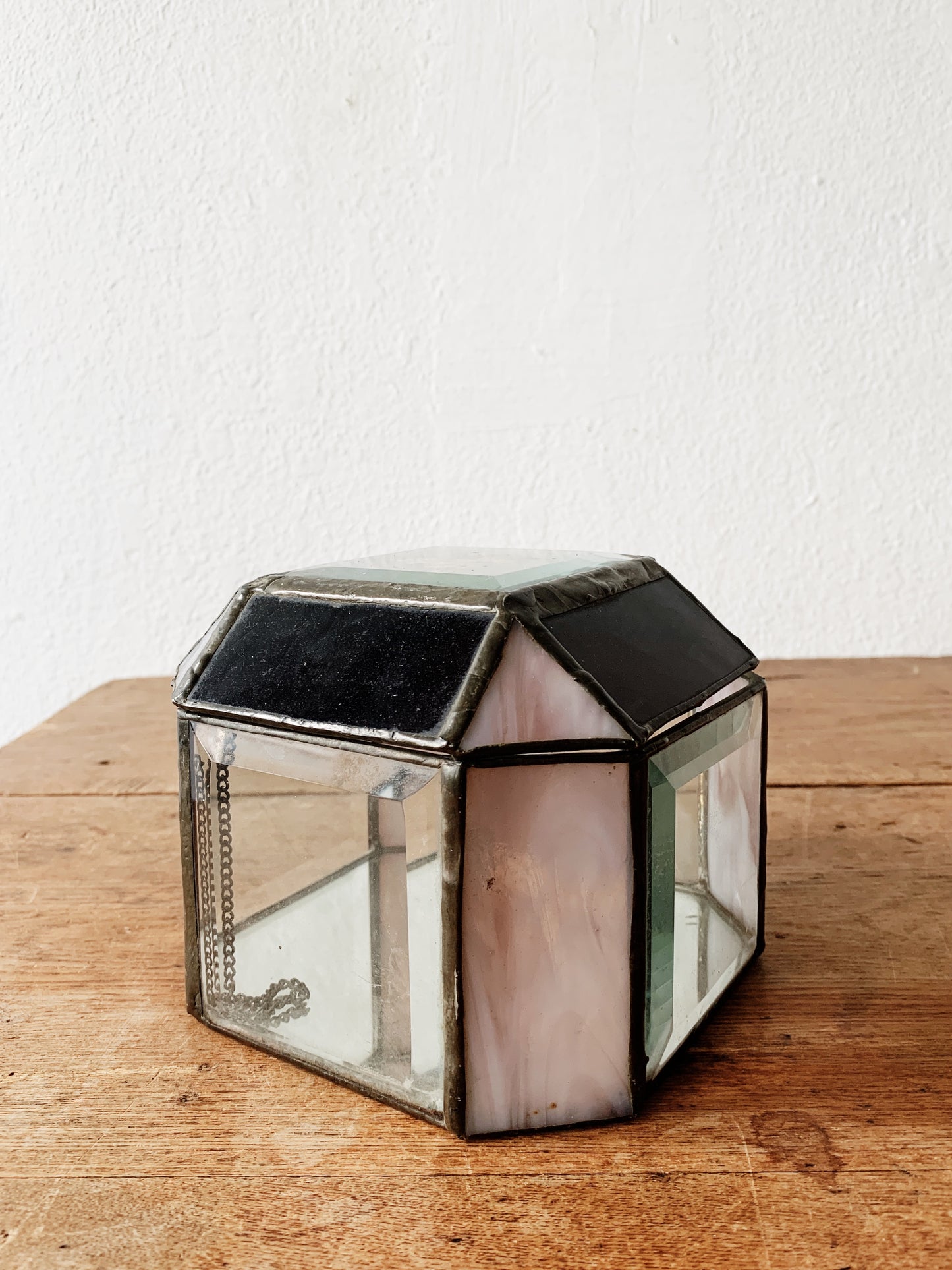 Vintage Stained / Leaded Glass Box
