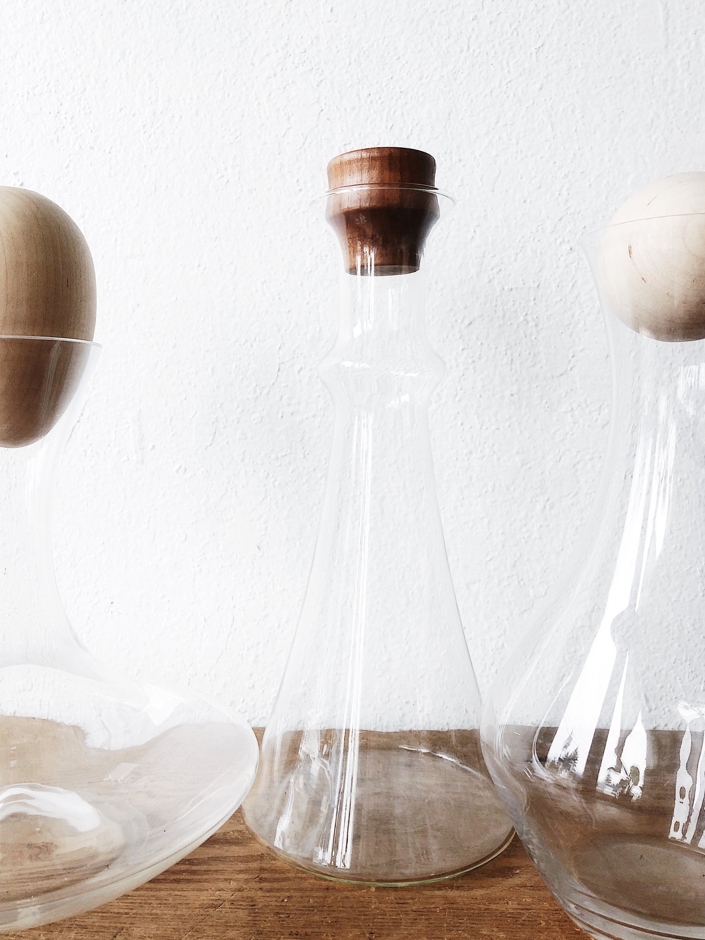 Vintage Blown Glass Decanter with Stopper