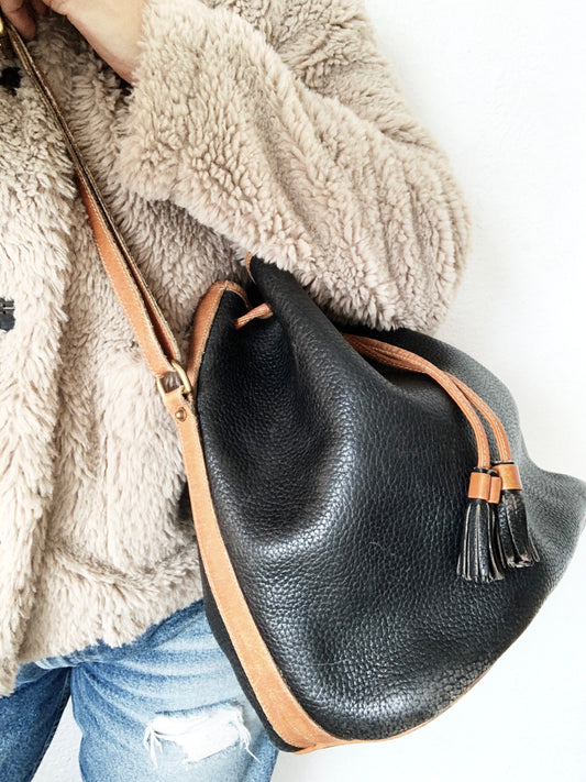 Vintage Dooney & Bourke Drawstring Bucket Bag