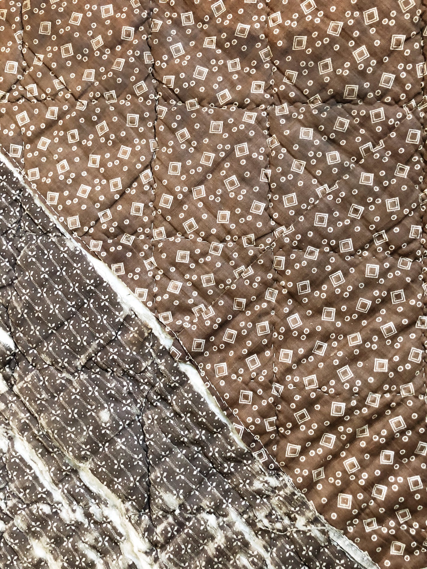 Antique Cotton Calico Quilt