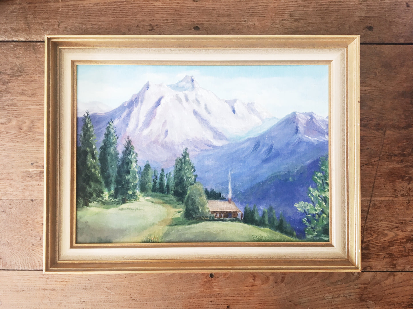 Vintage Oil Landscape Painting
