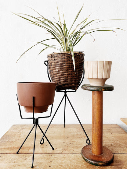 Mid Century Planters with Stand