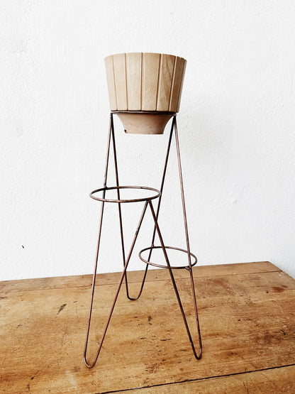 Mid Century Planters and Stands