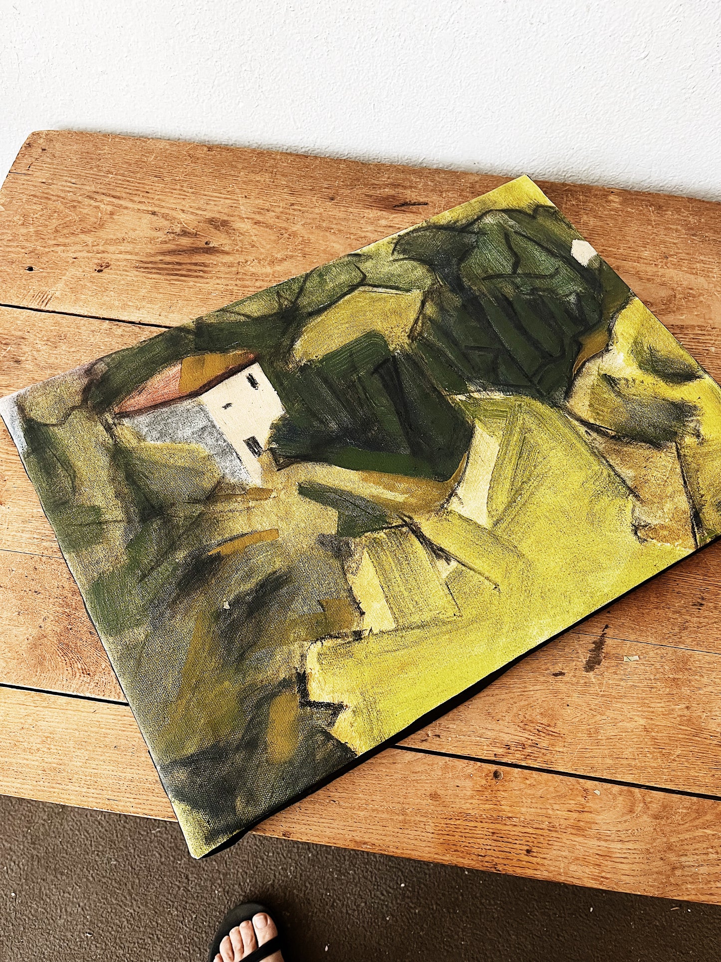 Cubist Style Landscape Painting