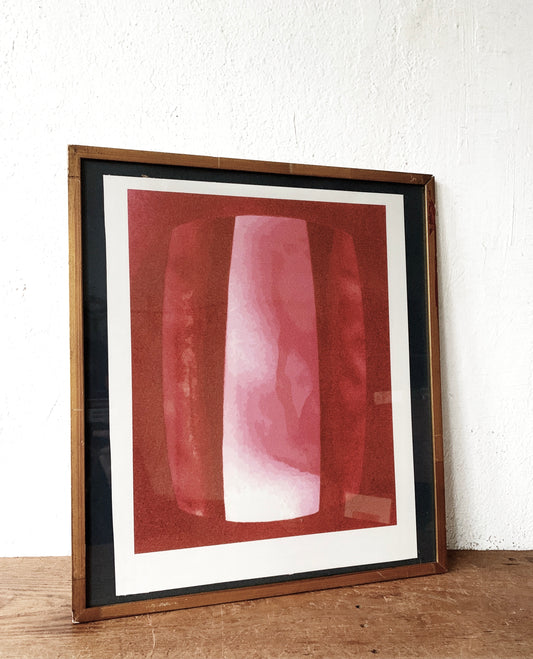 Vintage Original Abstract Screenprint
