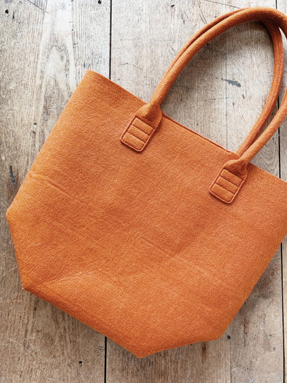 Large Milano Series Felt Market Tote New