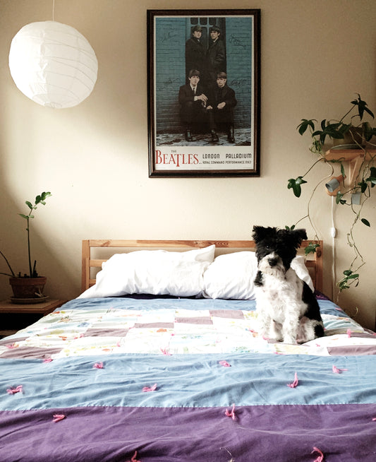 Vintage Handmade Cotton Patchwork Quilt