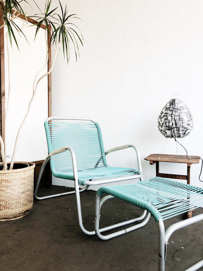 Vintage Slatted Side Table