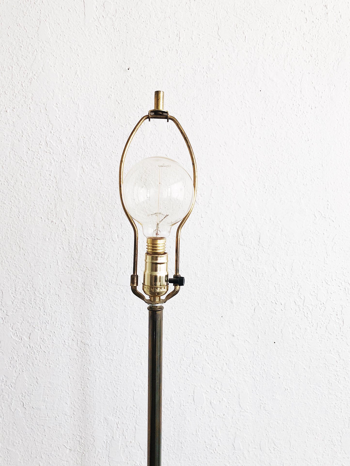Mid Century Laurel Style Brass Tulip Lamp