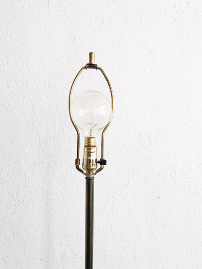 Mid Century Laurel Style Brass Tulip Lamp