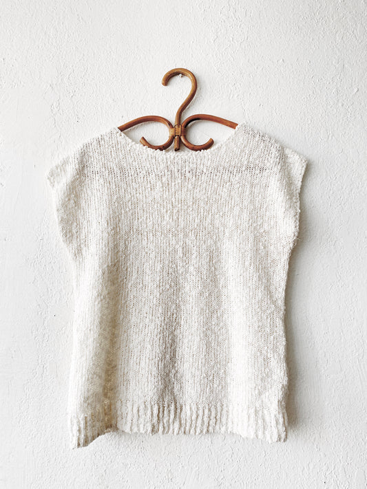 Vintage Nubby Cotton Blend Sweater