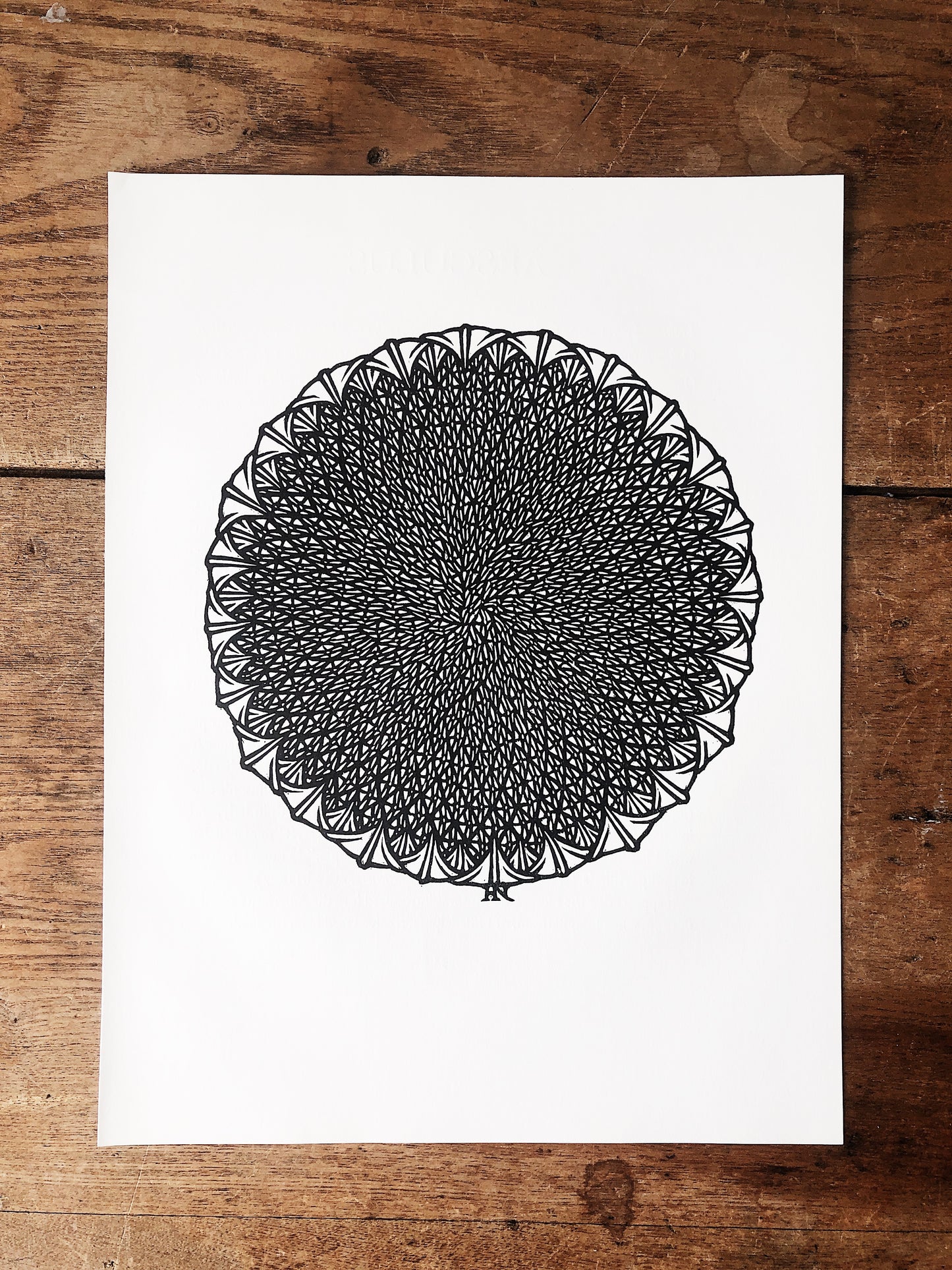 Vintage Czechoslovakian Wood Cut