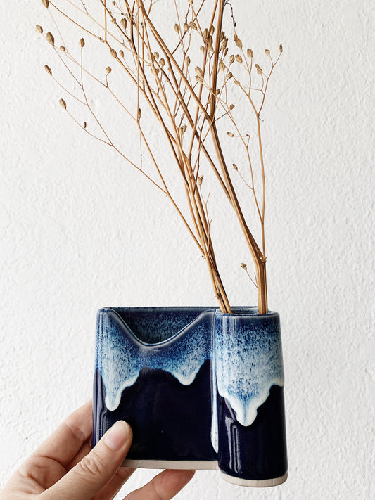 Indigo Drip Glaze Ceramic