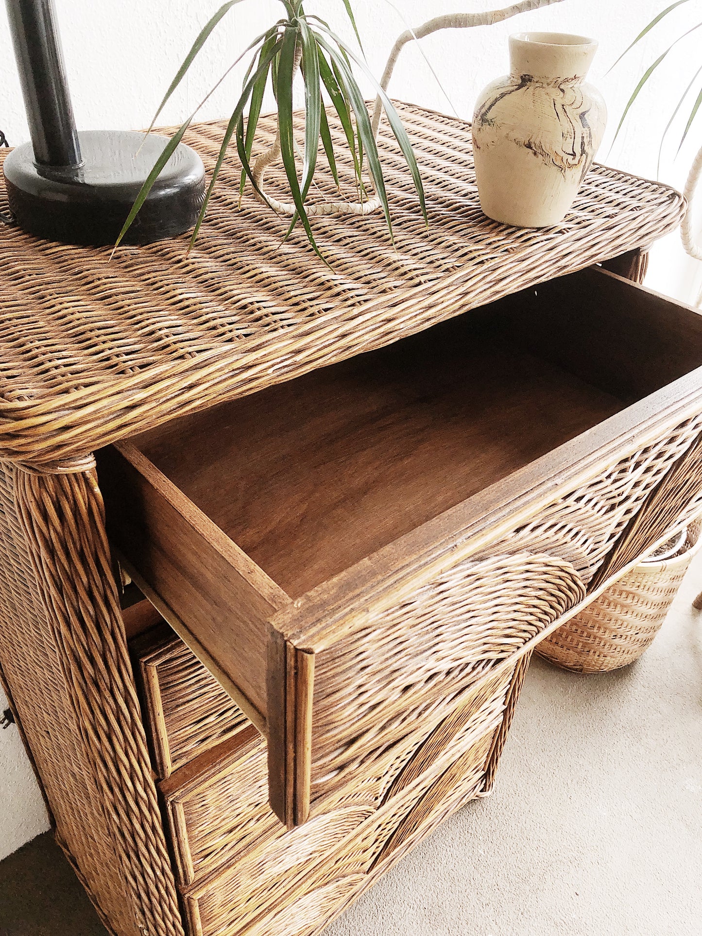 Vintage Woven Dresser