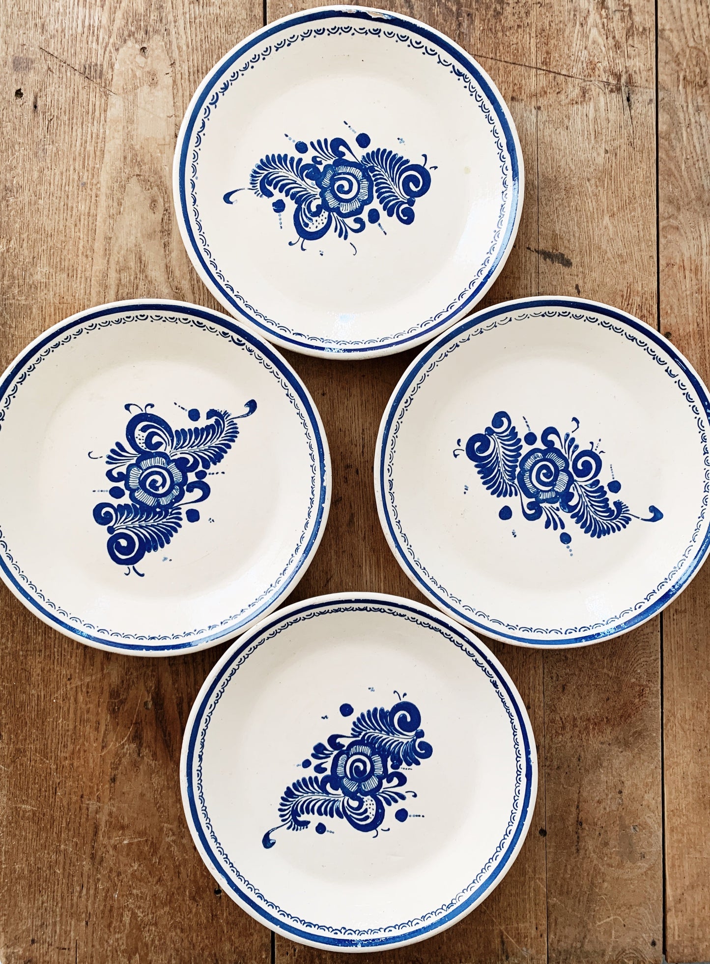 Vintage Hand Painted Plates Mexico
