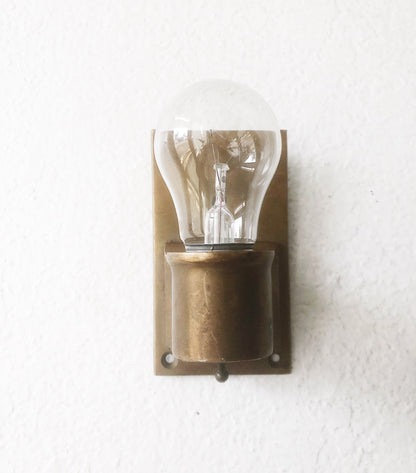 Vintage 1930s Brass Marine Sconce