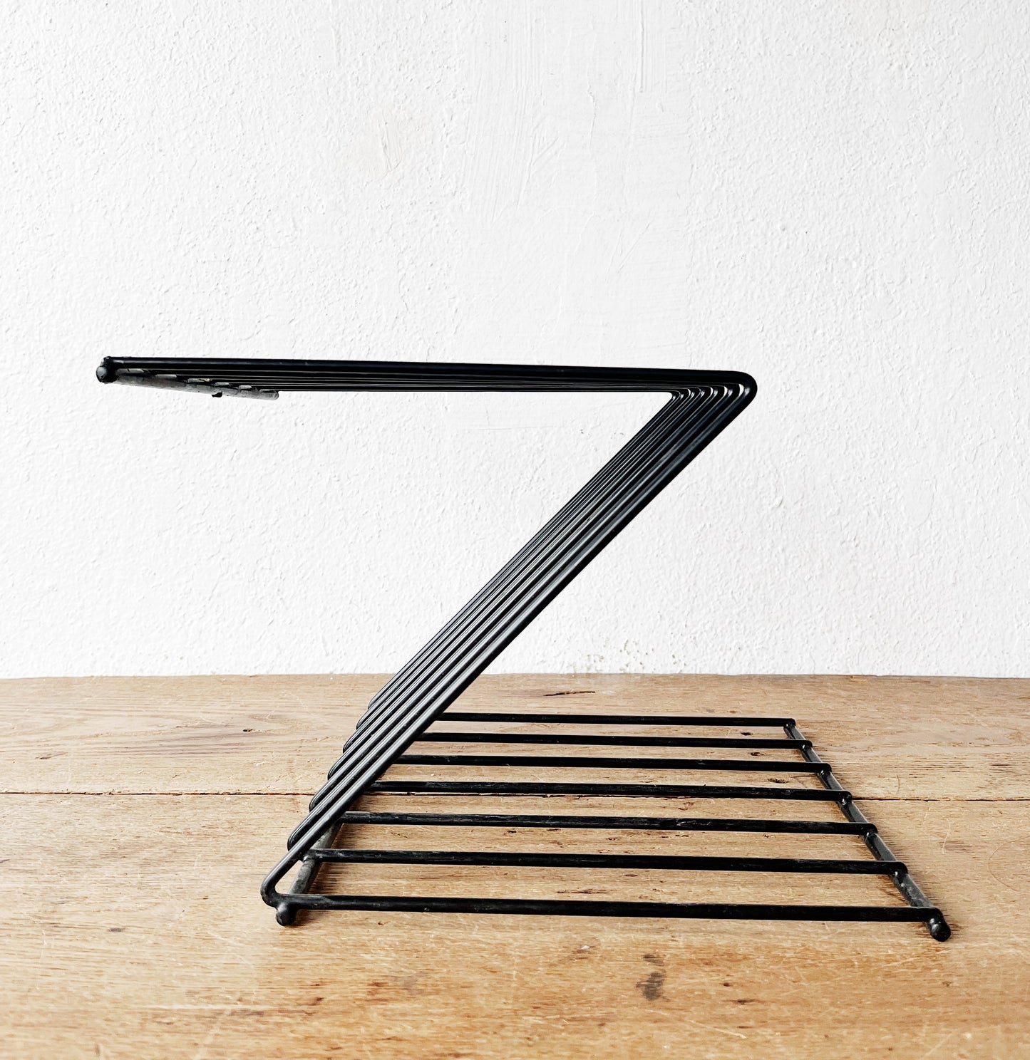 Vintage Metal Record Rack