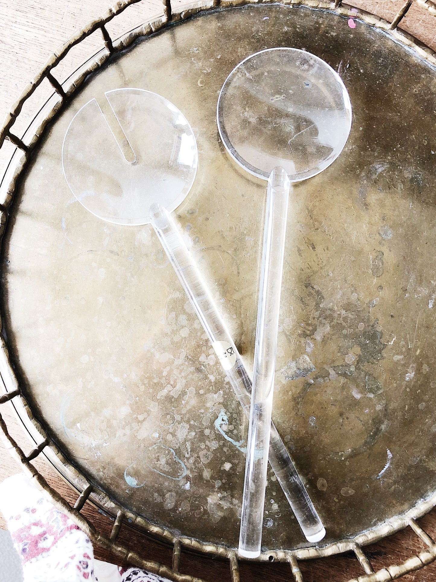 Vintage Italian Lucite Servers
