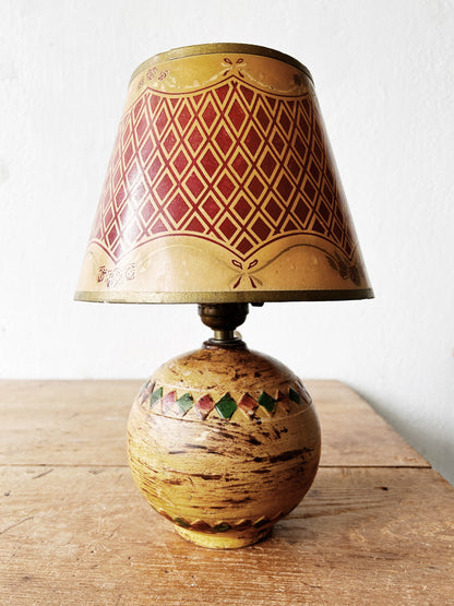 Vintage Ceramic Lamp with Shade