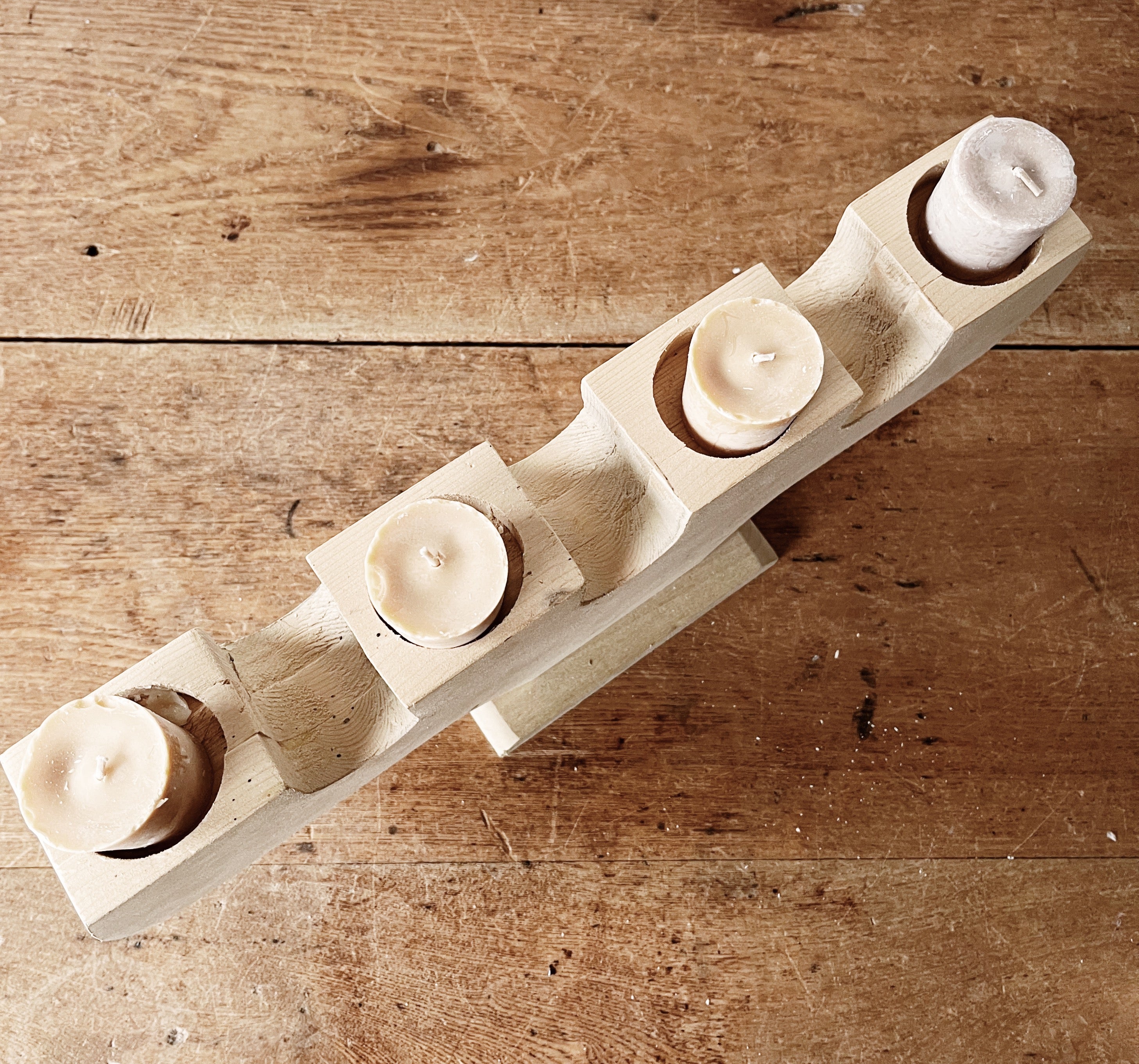 Handmade Birch Candelabra - Thumbnail 5