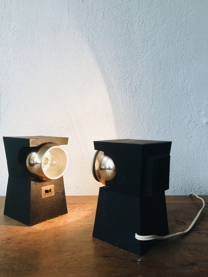 RESERVED Vintage Eyeball Spotlight Sconce