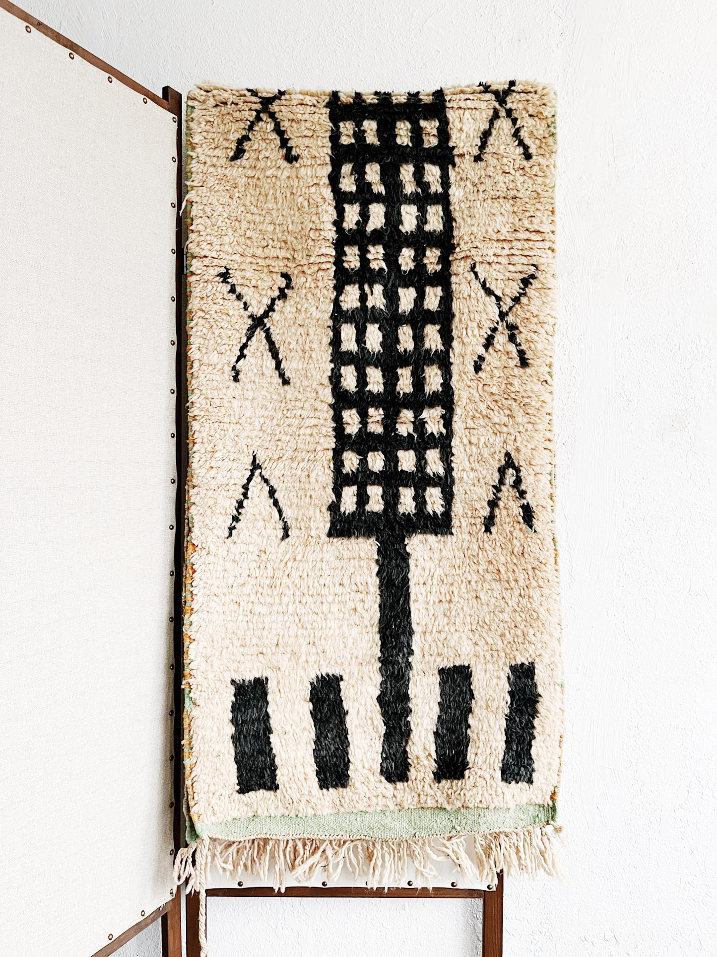 Long Vintage Moroccan Wool Runner