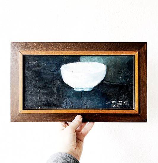 Original Oil Painting - White Vessel