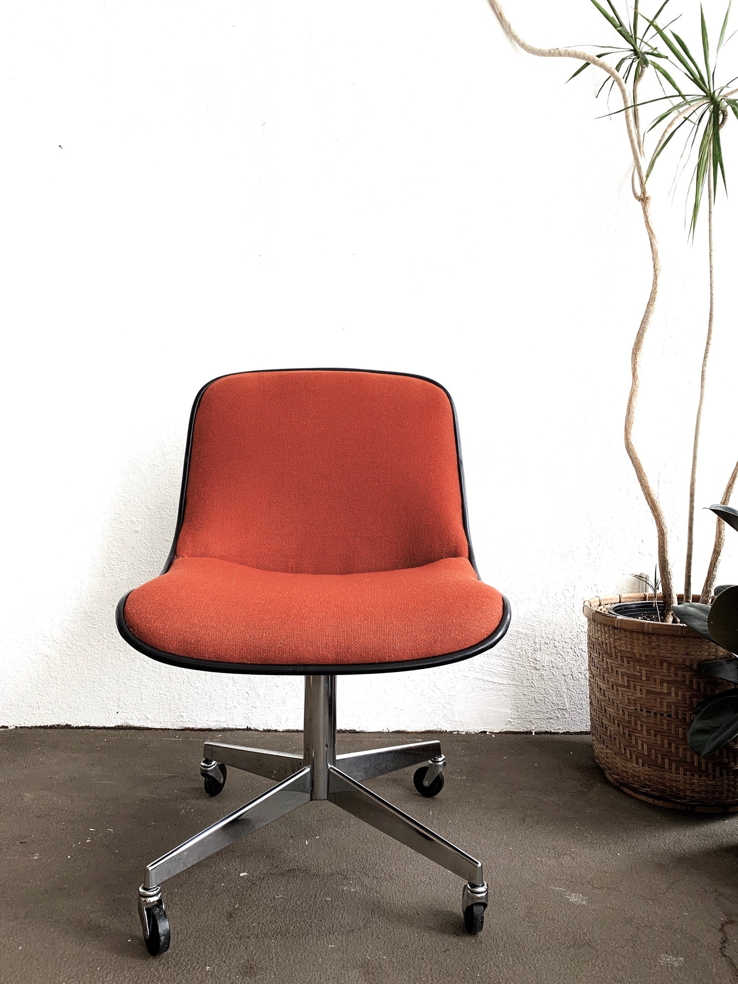 Mid Century Upholstered Desk / Task Chair