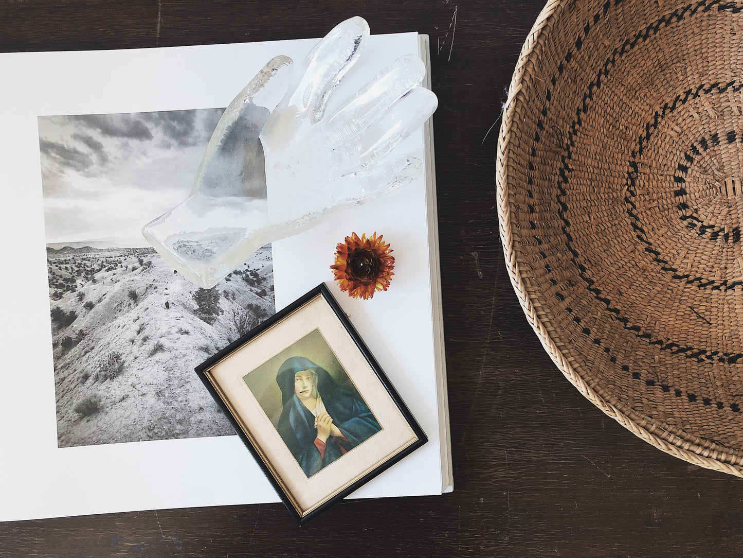 Vintage Handblown Glass Hand Incense Burner