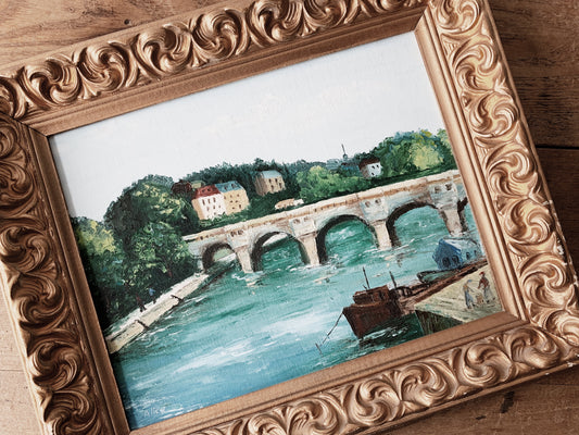 Vintage Framed Landscape Painting