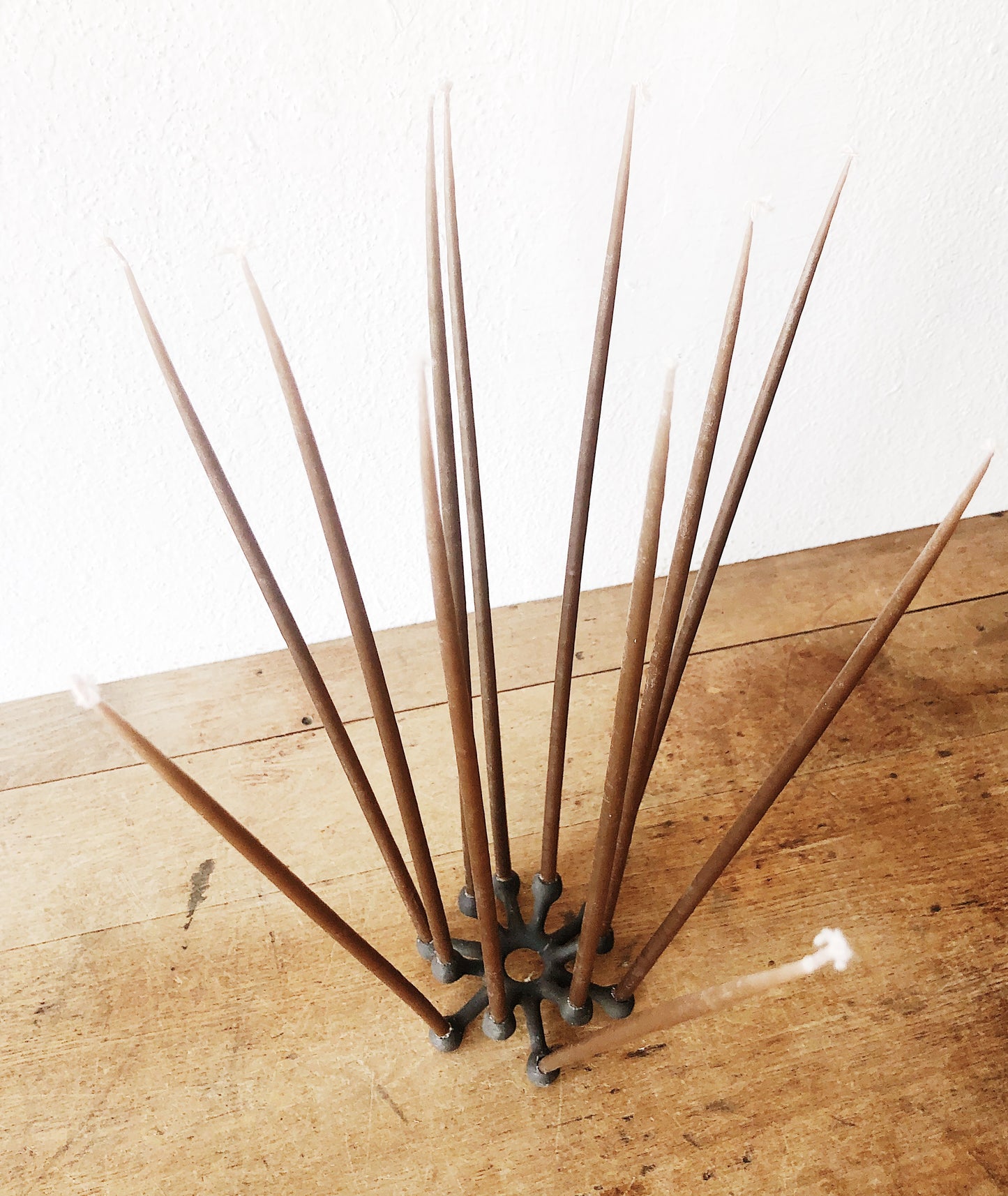 Danish Modern Candleholder and Candles