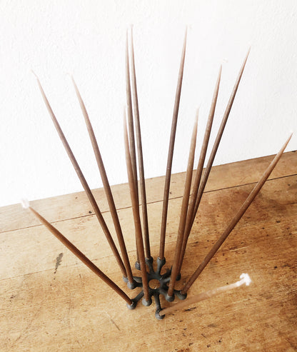 Danish Modern Candleholder and Candles