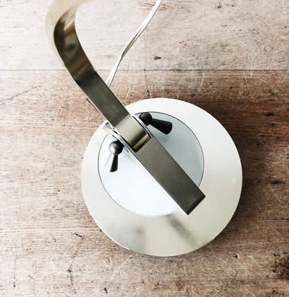 Vintage Brass and Enamel Lamp