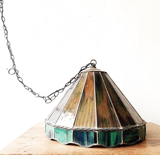 Large Stained Glass Pendant