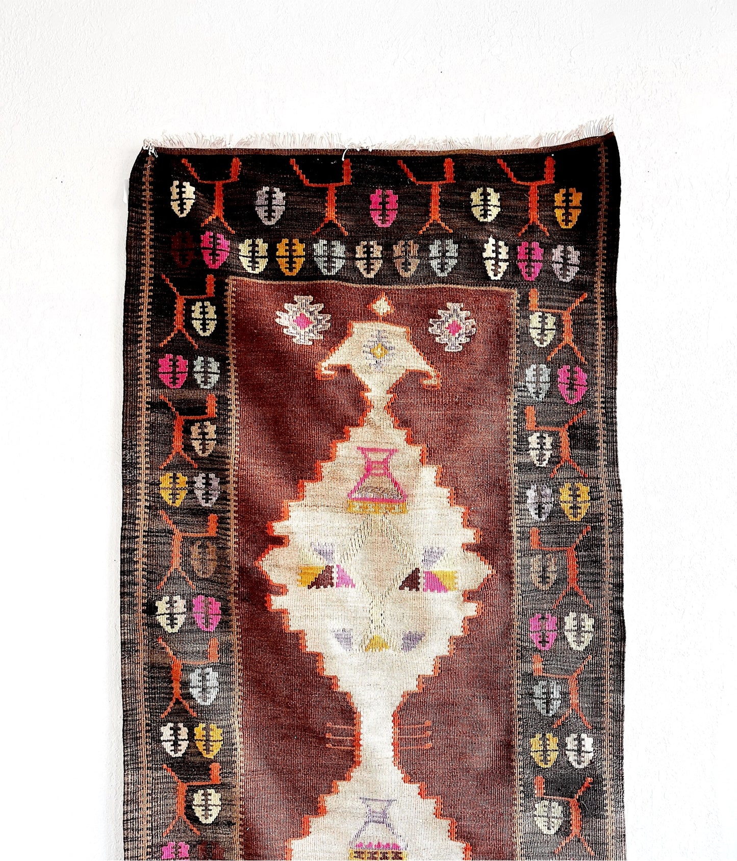 Vintage Kurdish Wool Kilim
