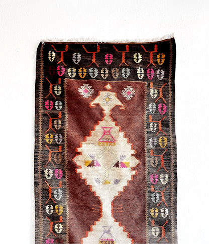 Vintage Kurdish Wool Kilim