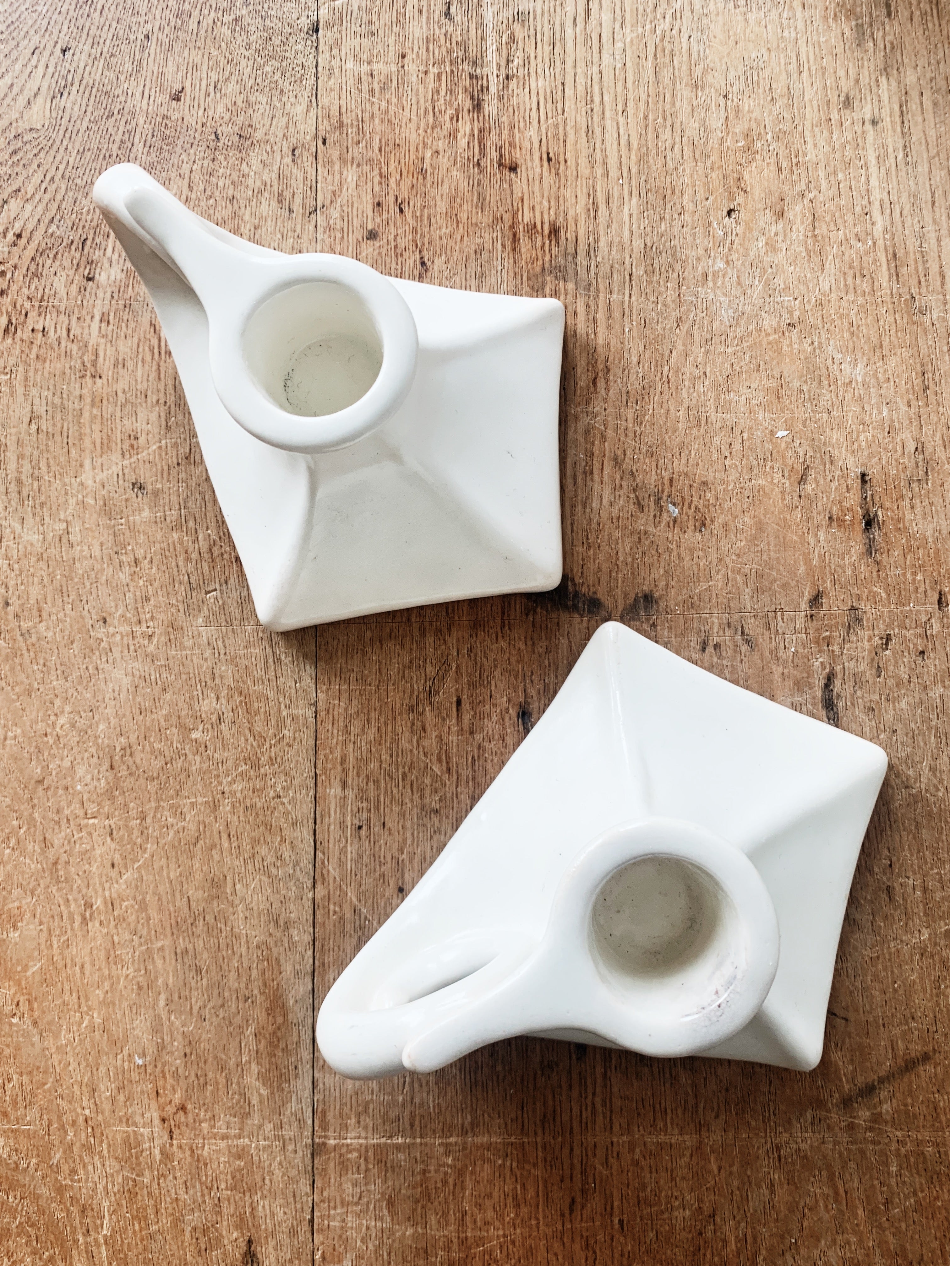 Mid Century Red Wing Candle Holders - Thumbnail 2