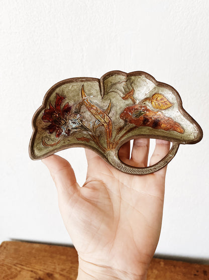 Vintage Cloisonné Ginko Dish