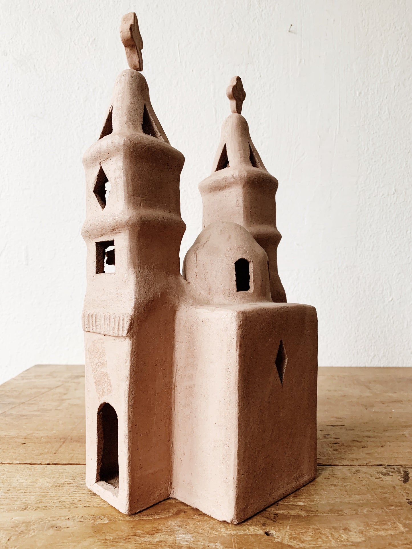 Vintage Terra Cotta Mission Style  Church