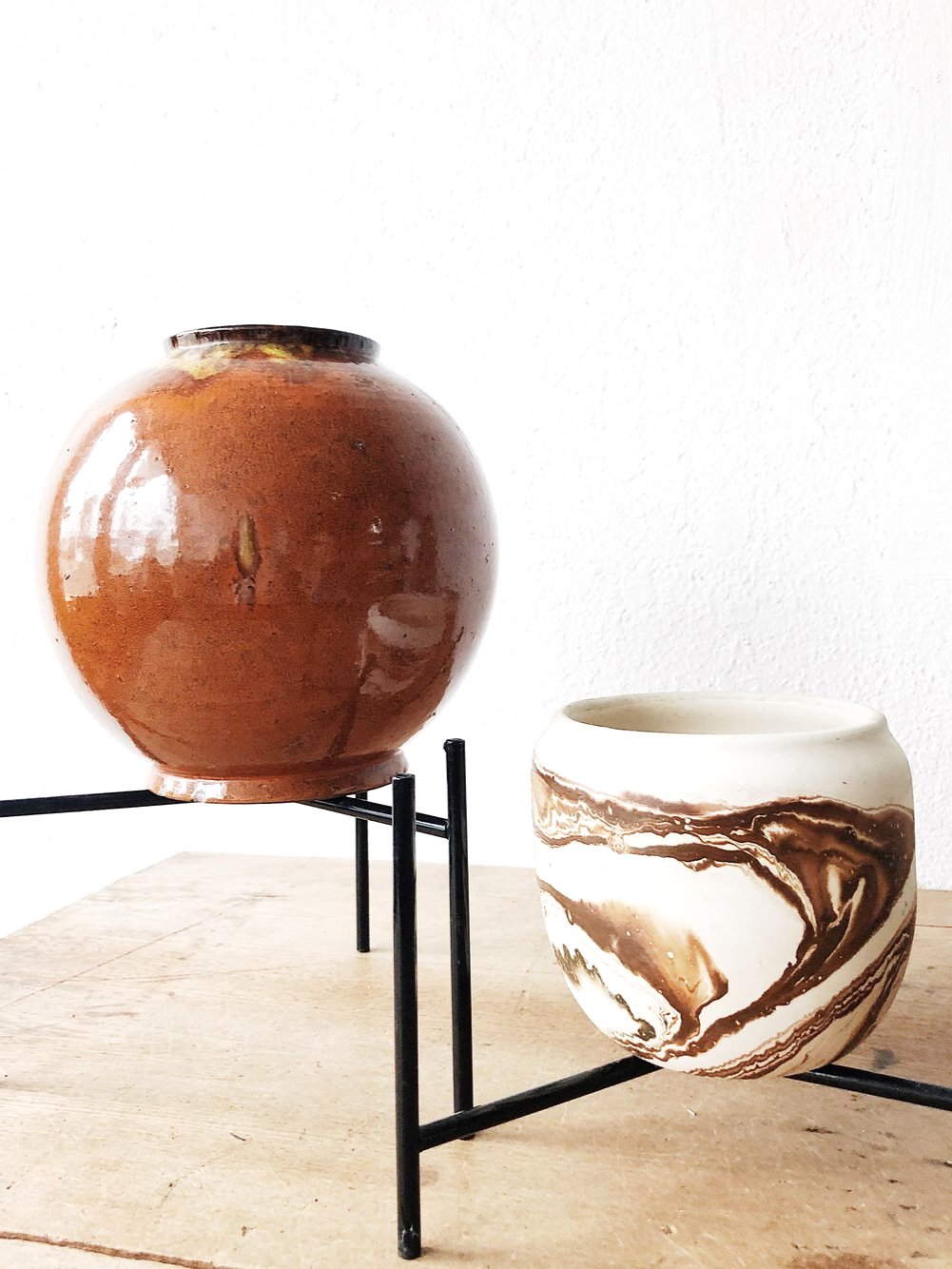 Enameled Tripod Stand