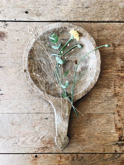 Vintage Primitive Wooden Spoon Rest