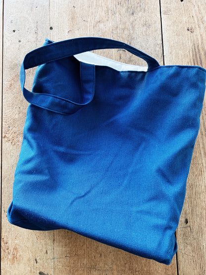 Vintage Handmade Quilted Tote